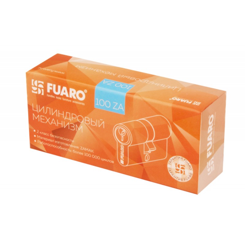 Цилиндровый Fuaro (Фуаро) механизм 100 ZA 70 mm (30+10+30) AB бронза 5 кл.