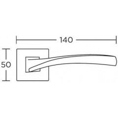 Дверная ручка на розетке Convex 1145-r матовый антик S73