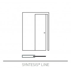 Пенал Eclisse SYNTESIS 1000X2000мм под отделку ГКЛ для одностворчатой раздвижной двери, (без обрамления проема)