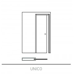 Пенал для раздвижных дверей Eclisse UNICO 600x2000 мм Solid Wall Т108 для одной двери (под обрамление) под штукатурку 