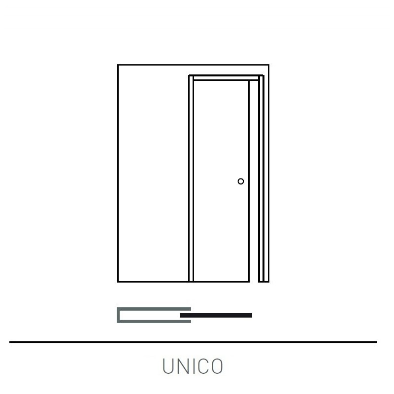 Пенал Eclisse UNICO 600x2000мм для одной раздвижной двери (под обрамление)  - EKC060SA