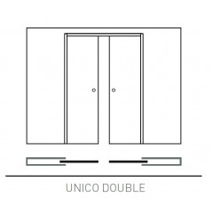 Пенал Eclisse UNICO DOUBLE 600+600x2000мм для двух раздвижных дверей (под обрамление)