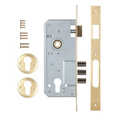 Корпус врезного замка с защёлкой 152/3MR (45 mm) w/b (латунь)