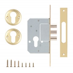 Корпус врезного замка 189/3M (45 mm) w/b (латунь)