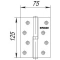 Петля Fuaro (Фуаро) съемная IN5430SL-BL SN левая (413/BL-5 125x75x2,5) мат. никель БЛИСТЕР