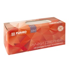 Дверная ручка на розетке Fuaro (Фуаро) DENVER XM GR/CP-23 графит/хром