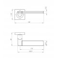 Ручка Ajax (Аякс) раздельная K.JK51.LIFT (LIFT JK) BL-24 черный