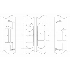 CORONA Скрытая петля CR2.0 SC ХРОМ МАТОВЫЙ