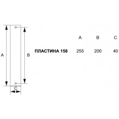 Дверная ручка 245/158 Wc Tako Матовая бронза