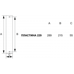 Дверная ручка 290/229 Pass Rania Матовая бронза